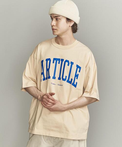 BEAUTY&YOUTH UNITED ARROWS（ビューティーアンドユースユナイテッドアローズ）の「【WEB限定】 by レタード ワイドフォルム Ｔシャツ（Tシャツ/カットソー・メンズ・ブラック/ライム/クリーム/ベージュ/ホワイト・S/L/M）」の21枚目の写真