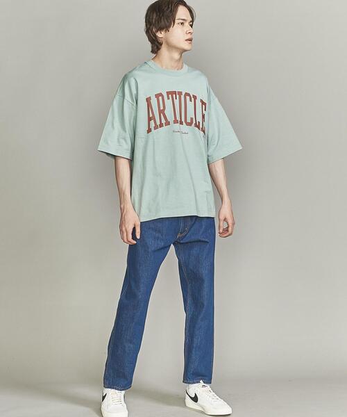 BEAUTY&YOUTH UNITED ARROWS（ビューティーアンドユースユナイテッドアローズ）の「【WEB限定】 by レタード ワイドフォルム Ｔシャツ（Tシャツ/カットソー・メンズ・ブラック/ライム/クリーム/ベージュ/ホワイト・S/L/M）」の7枚目の写真