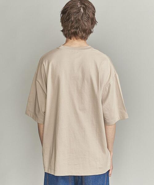 BEAUTY&YOUTH UNITED ARROWS（ビューティーアンドユースユナイテッドアローズ）の「【WEB限定】 by レタード ワイドフォルム Ｔシャツ（Tシャツ/カットソー・メンズ・ブラック/ライム/クリーム/ベージュ/ホワイト・S/L/M）」の12枚目の写真