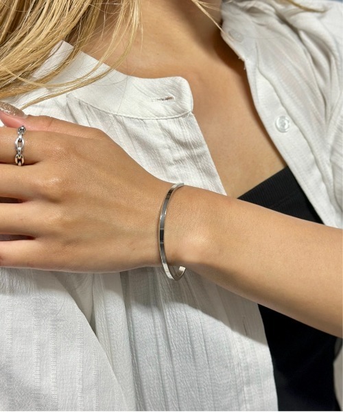 Burner（バーナー）の「【OKUOKU　0909】マルチデザイン ステンレス バングル ブレスレット  oku-brac-10（ブレスレット・メンズ・シルバー/ブラック/ゴールド/シルバー系/その他5/その他6/その他7/ピンクゴールド/E/F/その他1/その他2/その他3/H/J/O/Q/K/L/M/N/G/I/P/R/その他4・FREE）」の15枚目の写真