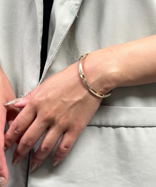 Burner（バーナー）の「【OKUOKU　0909】マルチデザイン ステンレス バングル ブレスレット  oku-brac-10（ブレスレット・メンズ・シルバー/ブラック/ゴールド/シルバー系/その他5/その他6/その他7/ピンクゴールド/E/F/その他1/その他2/その他3/H/J/O/Q/K/L/M/N/G/I/P/R/その他4・FREE）」の17枚目の写真