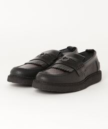 FRED PERRY × GEORGE COX TEXTURED LEATHER PENNY LOAFER / フレッドペリー × ジョージ コックス テクスチャー レザー ペニーローファー