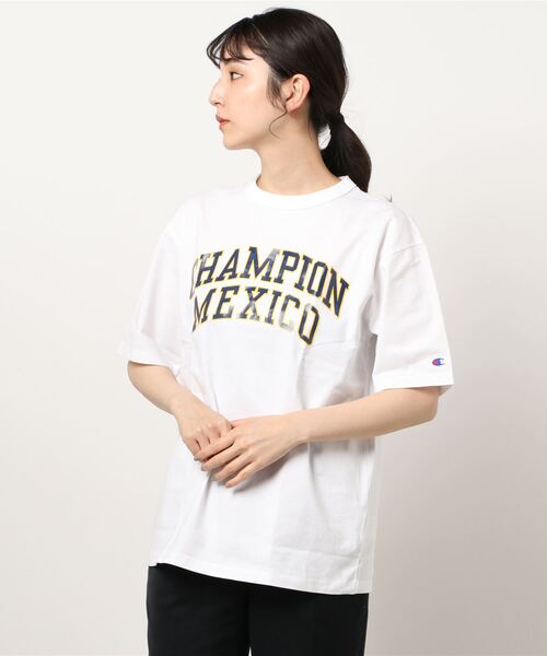 Factor=（ファクターイコール）の「【Champion】T-SHIRT（Tシャツ/カットソー・レディース・ホワイト/グレー・L）」の11枚目の写真