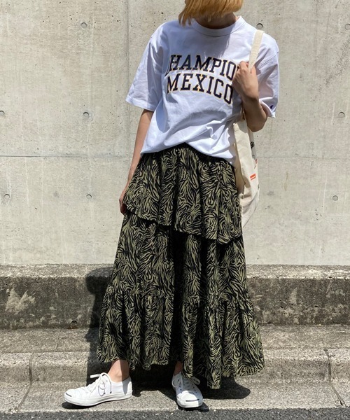 Factor=（ファクターイコール）の「【Champion】T-SHIRT（Tシャツ/カットソー・レディース・ホワイト/グレー・L）」の3枚目の写真