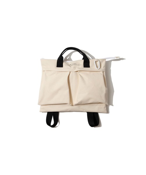 F/CE. （エフシーイー）の「F/CE. W.R CANVAS HELMET BAG / エフシーイー 撥水 キャンバス ヘルメット バッグ（トートバッグ・レディース・ブラック/イエロー・FREE）」の5枚目の写真