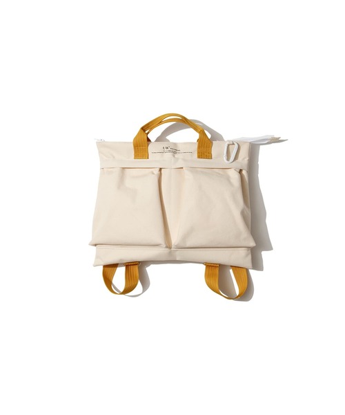 F/CE. （エフシーイー）の「F/CE. W.R CANVAS HELMET BAG / エフシーイー 撥水 キャンバス ヘルメット バッグ（トートバッグ・レディース・ブラック/イエロー・FREE）」の3枚目の写真