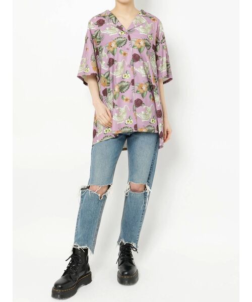 jouetie（ジュエティ）の「ジャパンヴィンテージアロハシャツ（シャツ/ブラウス・レディース・ブラック/オフホワイト/ピンク・MEDIUM）」の16枚目の写真