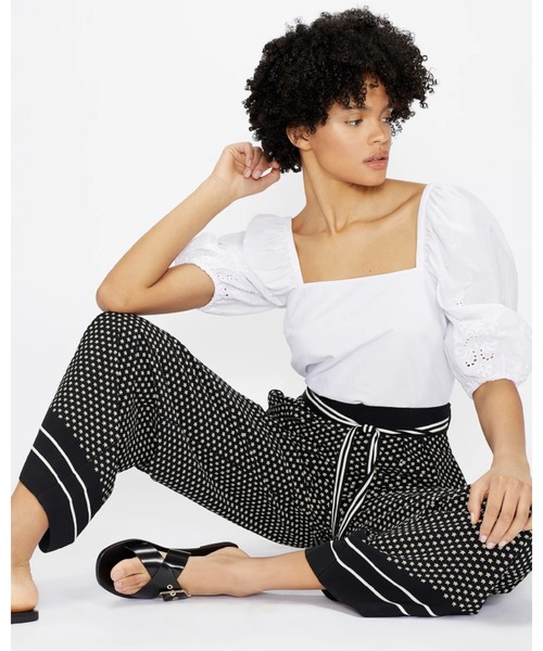 Ted Baker(テッドベーカー)の「BONDIE プリント ワイドパンツ(スラックス・レディース・ブラック・0/1/2/3)」の4枚目の写真