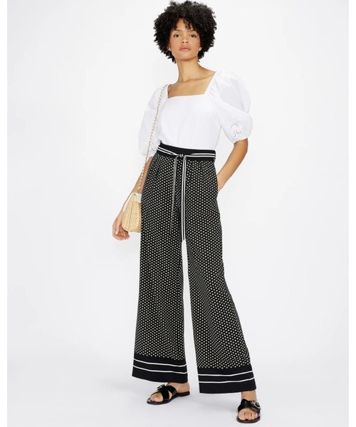 Ted Baker(テッドベーカー)の「BONDIE プリント ワイドパンツ(スラックス・レディース・ブラック・0/1/2/3)」の7枚目の写真