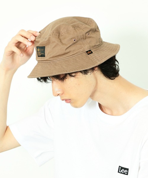 Alpha Industries(アルファインダストリーズ)の「ミリタリー バケットハット(ハット・メンズ・ブラック/ベージュ/オリーブ/グリーン系カモフラージュ・FREE)」の3枚目の写真