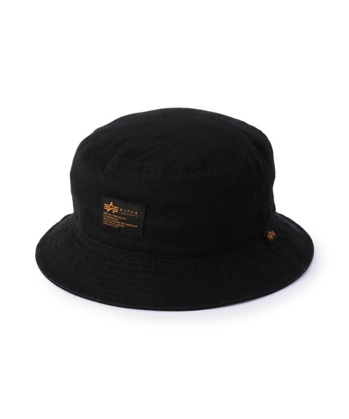 Alpha Industries(アルファインダストリーズ)の「ミリタリー バケットハット(ハット・メンズ・ブラック/ベージュ/オリーブ/グリーン系カモフラージュ・FREE)」の2枚目の写真