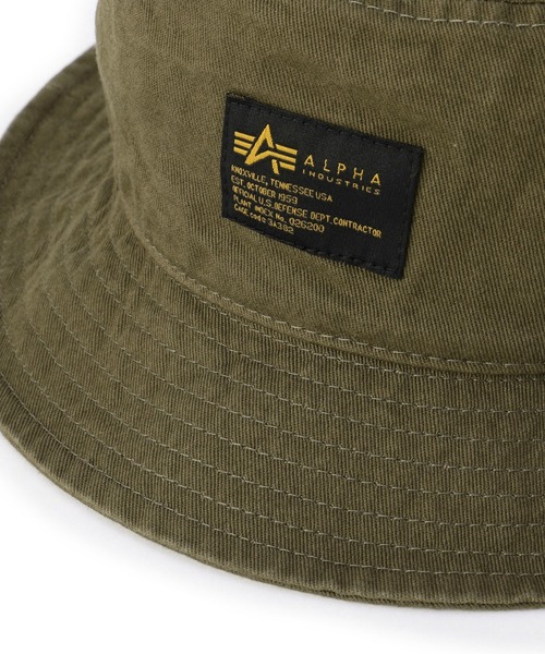 Alpha Industries(アルファインダストリーズ)の「ミリタリー バケットハット(ハット・メンズ・ブラック/ベージュ/オリーブ/グリーン系カモフラージュ・FREE)」の15枚目の写真