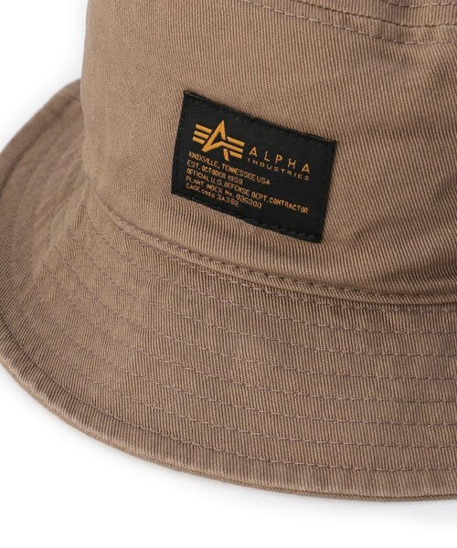 Alpha Industries(アルファインダストリーズ)の「ミリタリー バケットハット(ハット・メンズ・ブラック/ベージュ/オリーブ/グリーン系カモフラージュ・FREE)」の10枚目の写真