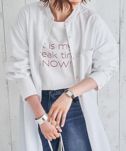 coen by SIZU（コーエンバイシズ）の「coen by SIZU バックプリーツシャツワンピース（ワンピース・レディース・ホワイト/ベージュ・FREE）」の19枚目の写真