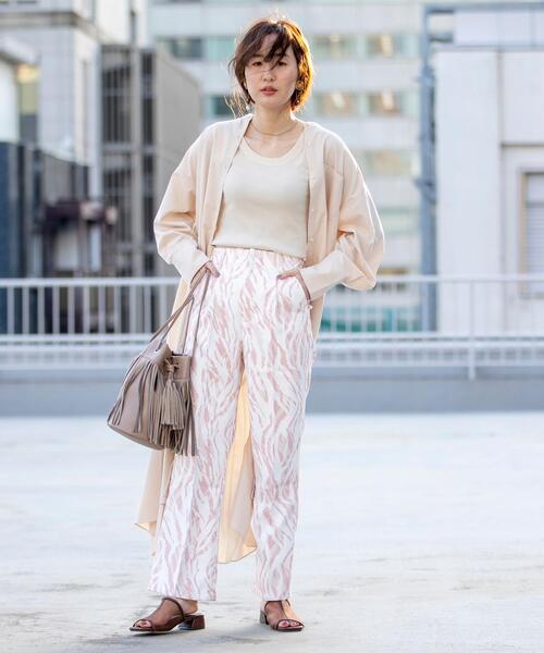 coen by SIZU（コーエンバイシズ）の「coen by SIZU バックプリーツシャツワンピース（ワンピース・レディース・ホワイト/ベージュ・FREE）」の5枚目の写真