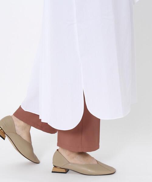 coen by SIZU（コーエンバイシズ）の「coen by SIZU バックプリーツシャツワンピース（ワンピース・レディース・ベージュ/ホワイト・FREE）」の16枚目の写真