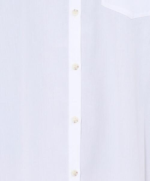 coen by SIZU（コーエンバイシズ）の「coen by SIZU バックプリーツシャツワンピース（ワンピース・レディース・ベージュ/ホワイト・FREE）」の17枚目の写真