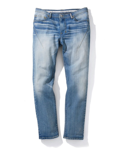 n(n) BY NUMBER (N)INE（エヌエヌバイナンバーナイン）の「SKINNY STRETCH DENIM JEANS(HARD WASH)（デニムパンツ・メンズ・ブルー・2/4/3）」の2枚目の写真