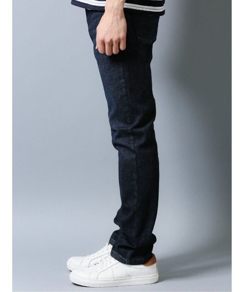 TAKA-Q（タカキュー）の「・タカキューメンズ/TAKA-Q：MEN　CALIK DENIM 5ポケットスリムパンツ（デニムパンツ・メンズ・ネイビー/ブルー・3L/LARGE/X-LARGE/S/MEDIUM）」の8枚目の写真