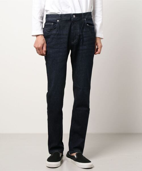 TAKA-Q（タカキュー）の「・タカキューメンズ/TAKA-Q：MEN　CALIK DENIM 5ポケットスリムパンツ（デニムパンツ・メンズ・ネイビー/ブルー・3L/LARGE/X-LARGE/S/MEDIUM）」の7枚目の写真