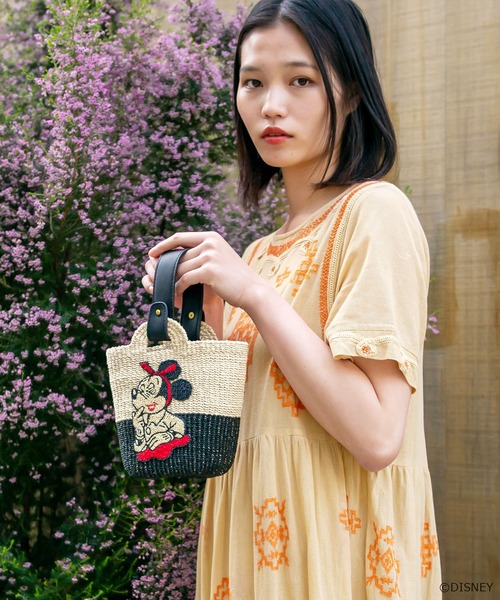 Disney（ディズニー）の「ミニーマウス/ワンハンドルショルダー（かごバッグ・レディース・ホワイト/ブラック・FREE）」の15枚目の写真