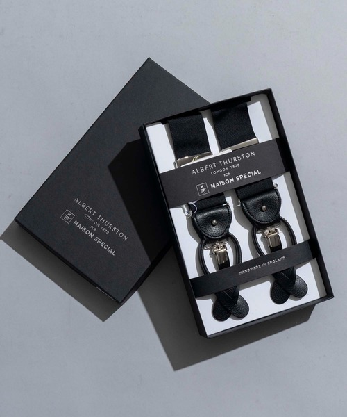 MAISON SPECIAL（メゾンスペシャル）の「《ユニセックスアイテム》【COLLABORATION ITEM】ALBERT THURSTON/アルバートサーストン サスペンダー 【MAISON SPECIAL/メゾンスペシャル】（サスペンダー・メンズ・ホワイト/ブラック/パープル/オフホワイト/サックスブルー/オレンジ・FREE）」の3枚目の写真