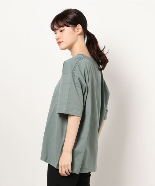 Grand PARK（グランドパーク）の「ヴィンテージライクフェードプリントTシャツ（Tシャツ/カットソー・レディース・ダークブラウン/ピンク/モスグリーン/クリーム・FREE）」の5枚目の写真