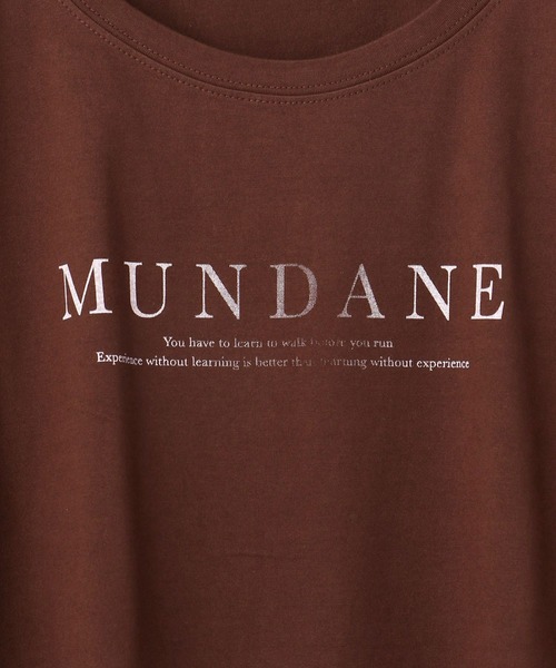 Grand PARK（グランドパーク）の「ヴィンテージライクフェードプリントTシャツ（Tシャツ/カットソー・レディース・ダークブラウン/ピンク/モスグリーン/クリーム・FREE）」の7枚目の写真