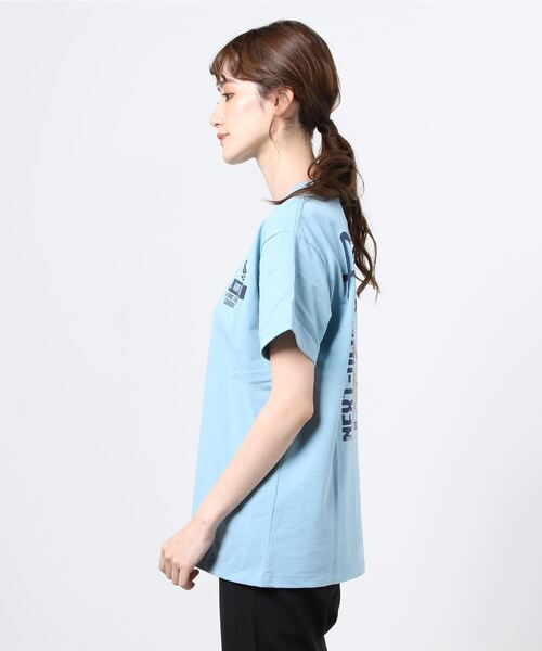 AVIREX（アヴィレックス）の「AVIREX/アヴィレックス　アイム ハイ Tシャツ / AIM HIGH T-SHIRT（Tシャツ/カットソー・レディース・オフホワイト/レモンイエロー/サックスブルー・FREE）」の4枚目の写真