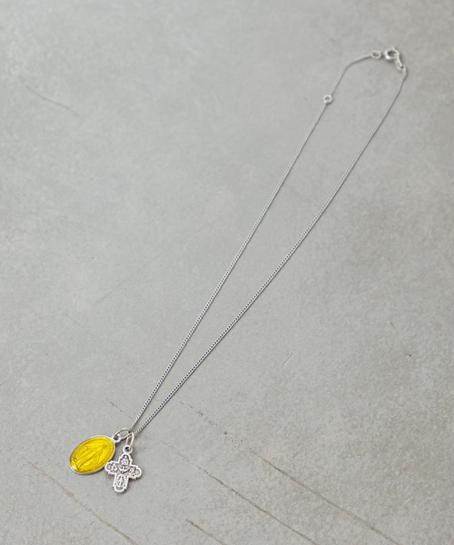 mystic（ミスティック）の「Lara マリアイエロー×クロスネックレス（ネックレス・レディース・シルバー・ONE SIZE）」の8枚目の写真