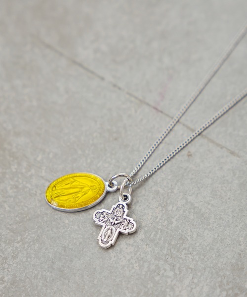mystic（ミスティック）の「Lara マリアイエロー×クロスネックレス（ネックレス・レディース・シルバー・ONE SIZE）」の3枚目の写真