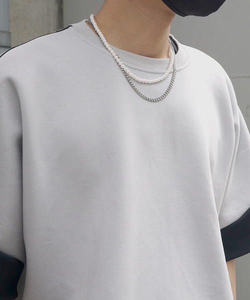 SBG（エスビー）の「SBG パールダブルチェーンネックレス（ネックレス・メンズ・シルバー/シルバー系その他/シルバー系その他2/シルバー系その他3・55cm）」の5枚目の写真