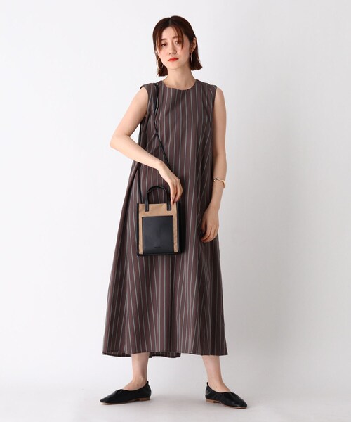 OPAQUE.CLIP(オペークドットクリップ)の「◆キャンバスコンビポケットミニショルダー【エコバッグ付・抗菌防臭加工裏地】(ショルダーバッグ・レディース・オフホワイト/キャメル/ホワイト系3・00)」の10枚目の写真