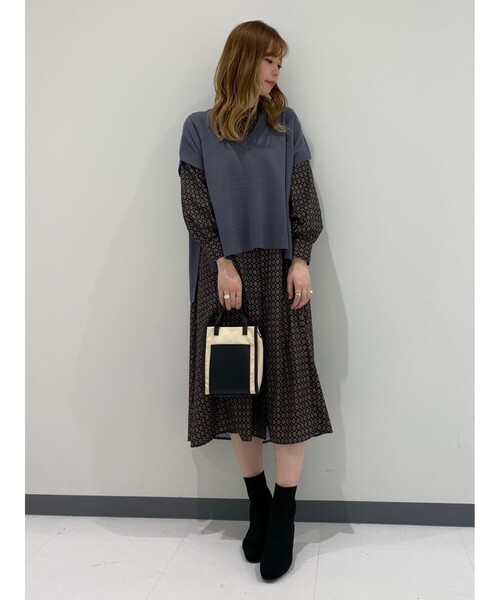 OPAQUE.CLIP(オペークドットクリップ)の「◆キャンバスコンビポケットミニショルダー【エコバッグ付・抗菌防臭加工裏地】(ショルダーバッグ・レディース・オフホワイト/キャメル/ホワイト系3・00)」の14枚目の写真