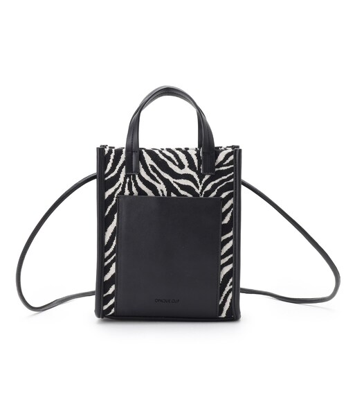 OPAQUE.CLIP(オペークドットクリップ)の「◆キャンバスコンビポケットミニショルダー【エコバッグ付・抗菌防臭加工裏地】(ショルダーバッグ・レディース・オフホワイト/キャメル/ホワイト系3・00)」の21枚目の写真