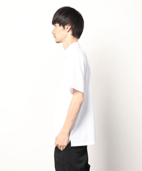 NAVY（ネイビー）の「レピュールボタンダウンポロシャツ（ポロシャツ・メンズ・ホワイト/ブラック/ネイビー/サックスブルー・S/M/L/XL）」の6枚目の写真