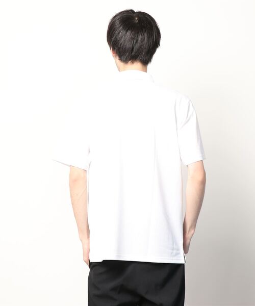 NAVY（ネイビー）の「レピュールボタンダウンポロシャツ（ポロシャツ・メンズ・ホワイト/ブラック/ネイビー/サックスブルー・S/M/L/XL）」の5枚目の写真