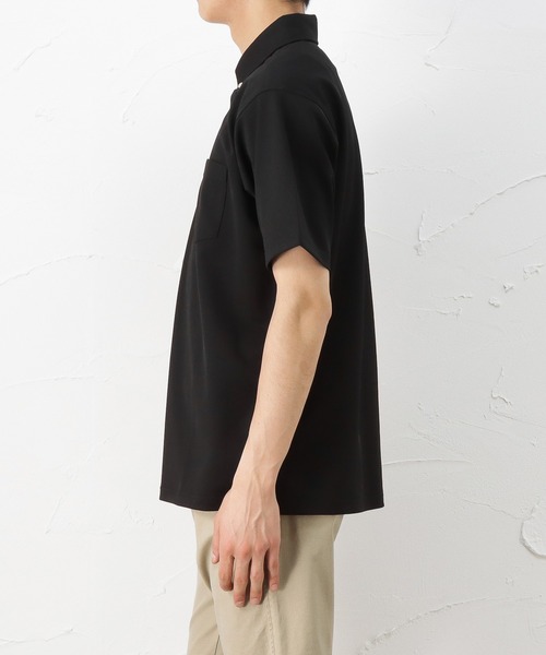 NAVY（ネイビー）の「レピュールボタンダウンポロシャツ（ポロシャツ・メンズ・ホワイト/ブラック/ネイビー/サックスブルー・S/M/L/XL）」の9枚目の写真