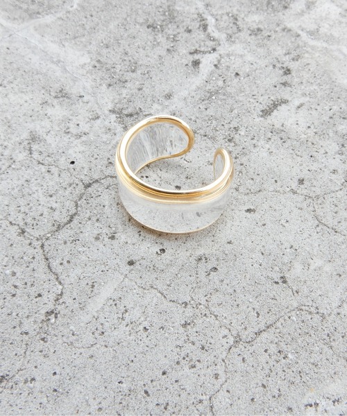 y/m by Yukie（イムバイユキエ）の「クリアイヤカフ（イヤーカフ・レディース・イエロー/クリア・FREE）」の8枚目の写真