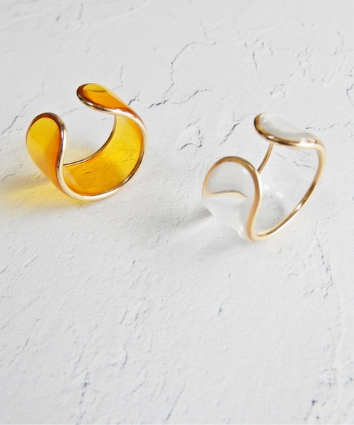 y/m by Yukie（イムバイユキエ）の「クリアイヤカフ（イヤーカフ・レディース・イエロー/クリア・FREE）」の14枚目の写真