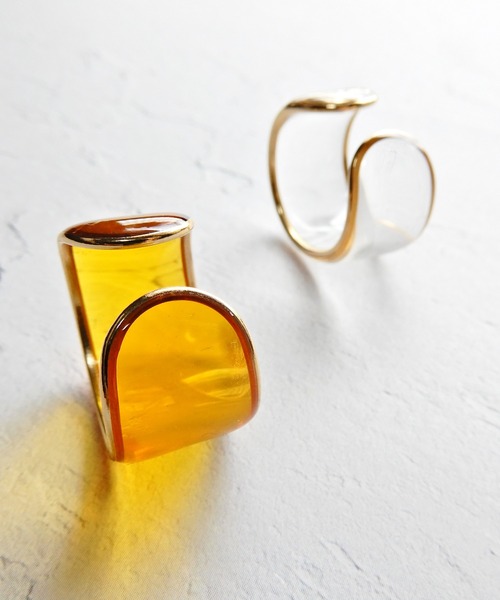 y/m by Yukie（イムバイユキエ）の「クリアイヤカフ（イヤーカフ・レディース・イエロー/クリア・FREE）」の12枚目の写真