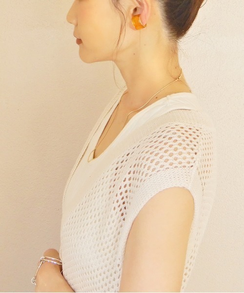 y/m by Yukie（イムバイユキエ）の「クリアイヤカフ（イヤーカフ・レディース・イエロー/クリア・FREE）」の11枚目の写真