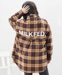 MILKFED. | BACK LOGO PLAID SHIRT(シャツ/ブラウス)
