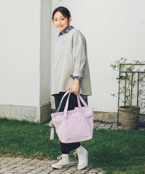 MILKFED.（ミルクフェド）の「BACK LOGO PLAID SHIRT（シャツ/ブラウス・レディース・ベージュ/レッド/パープル/ネイビー・ONE SIZE）」の11枚目の写真