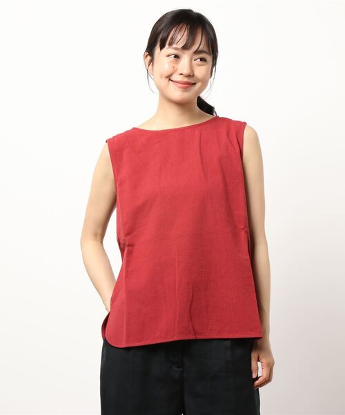 ReNorm（リノーム）の「バックタックノースリーブ（シャツ/ブラウス・レディース・レッド/ブラック/ブラウン・フリー）」の9枚目の写真