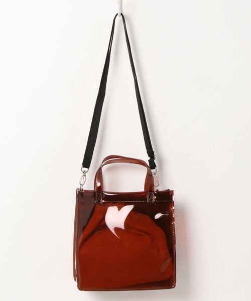 Me%（ミィパーセント）の「PVCキンチャクツキショルダーバッグ（ショルダーバッグ・レディース・アイボリー/ダークブラウン/ブラック・FREE）」の5枚目の写真