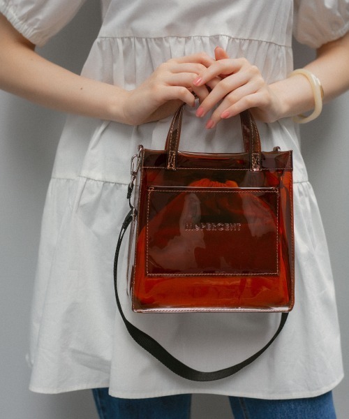 Me%（ミィパーセント）の「PVCキンチャクツキショルダーバッグ（ショルダーバッグ・レディース・アイボリー/ダークブラウン/ブラック・FREE）」の19枚目の写真