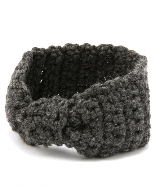 Another Edition（アナザーエディション）の「ニットリボンヘアバンド/ AE KINT RBN HB（ヘアバンド・レディース・グレー/ネイビー・フリー）」の2枚目の写真