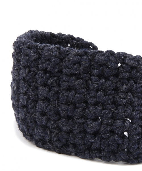 Another Edition（アナザーエディション）の「ニットリボンヘアバンド/ AE KINT RBN HB（ヘアバンド・レディース・グレー/ネイビー・フリー）」の4枚目の写真