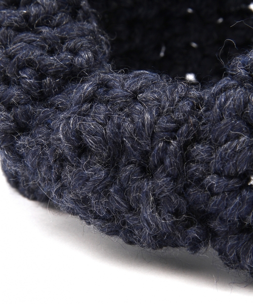 Another Edition（アナザーエディション）の「ニットリボンヘアバンド/ AE KINT RBN HB（ヘアバンド・レディース・グレー/ネイビー・フリー）」の5枚目の写真